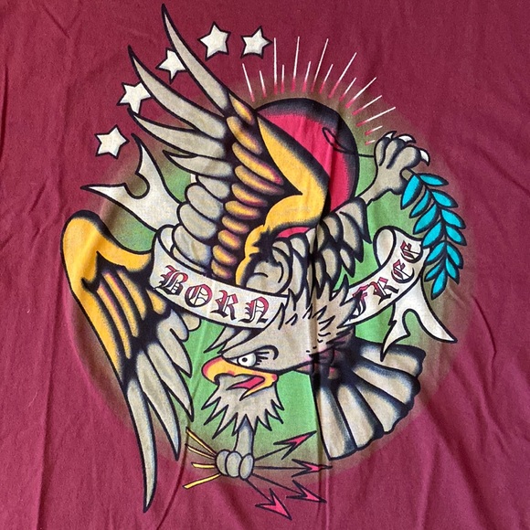❤️ Ed Hardy by Christian Audigier Eagle Tee Size Large NWOT - Picture 3 of 12